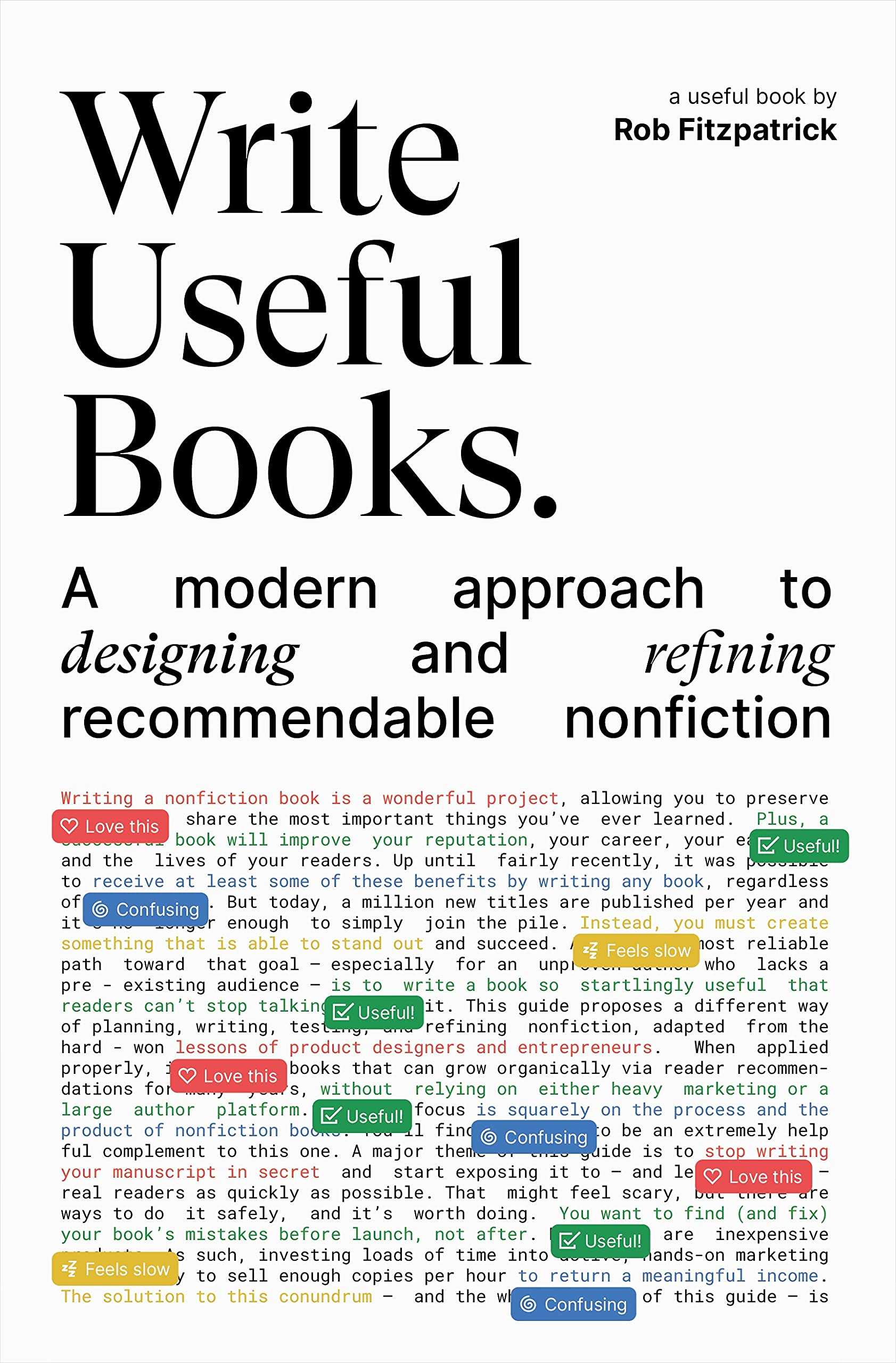 Write Useful Books: A modern approach to designing and refining recommendable nonfiction