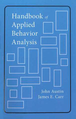 Handbook of Applied Behavior Analysis